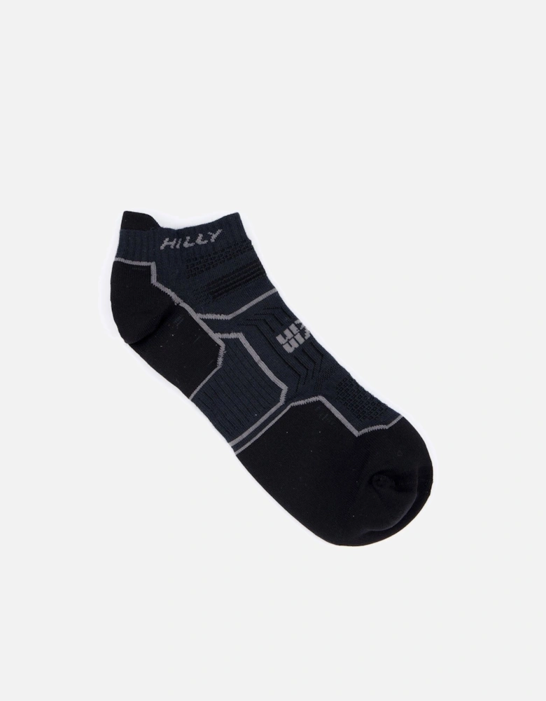Twin Skin Socklet Med Running Sock - Black/anthracite