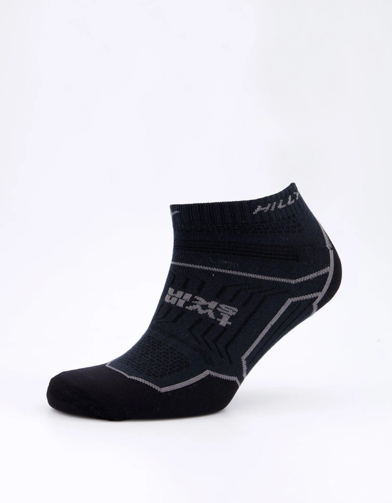 Twin Skin Socklet Med Running Sock - Black/anthracite