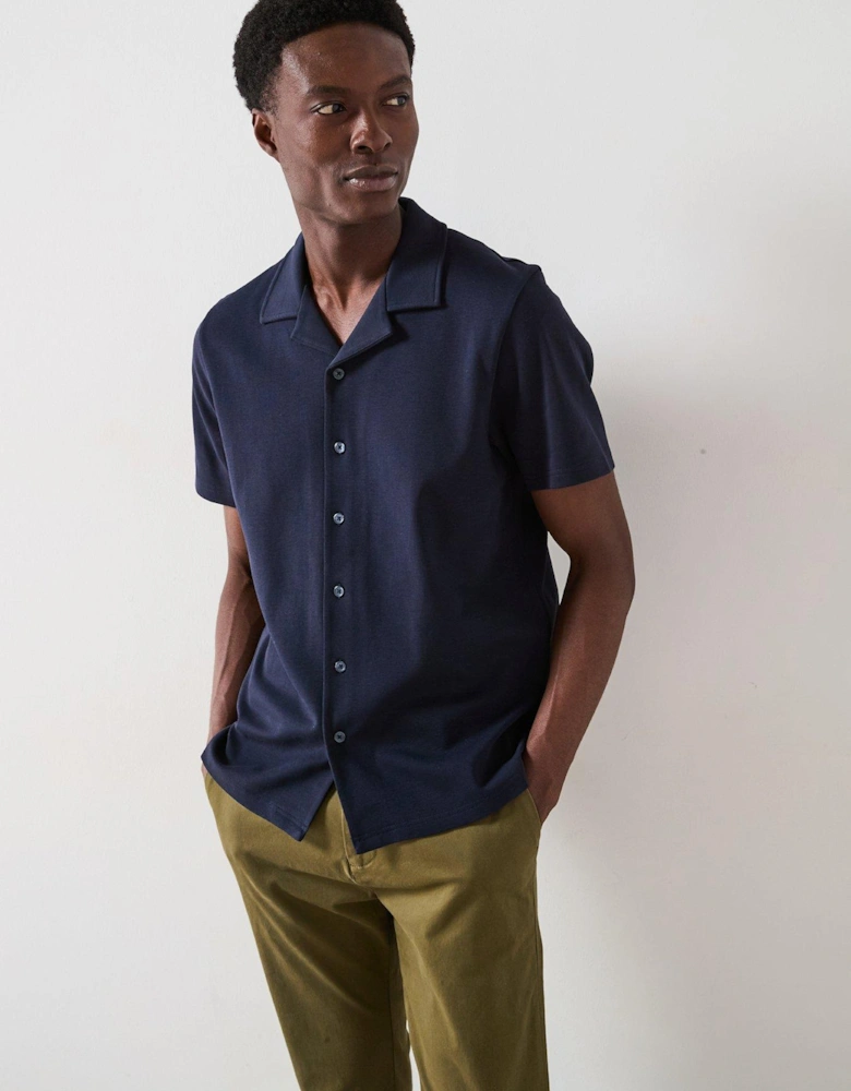 Interlock Jersey Shirt - Navy