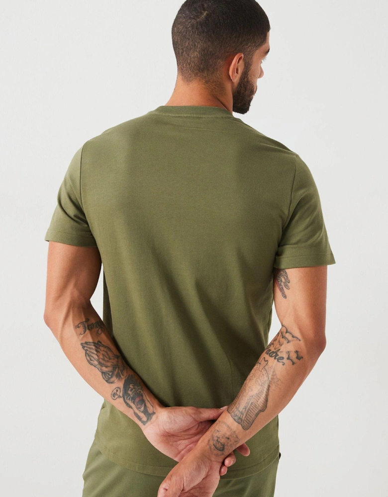 Side Logo Loungewear T-shirt - Green