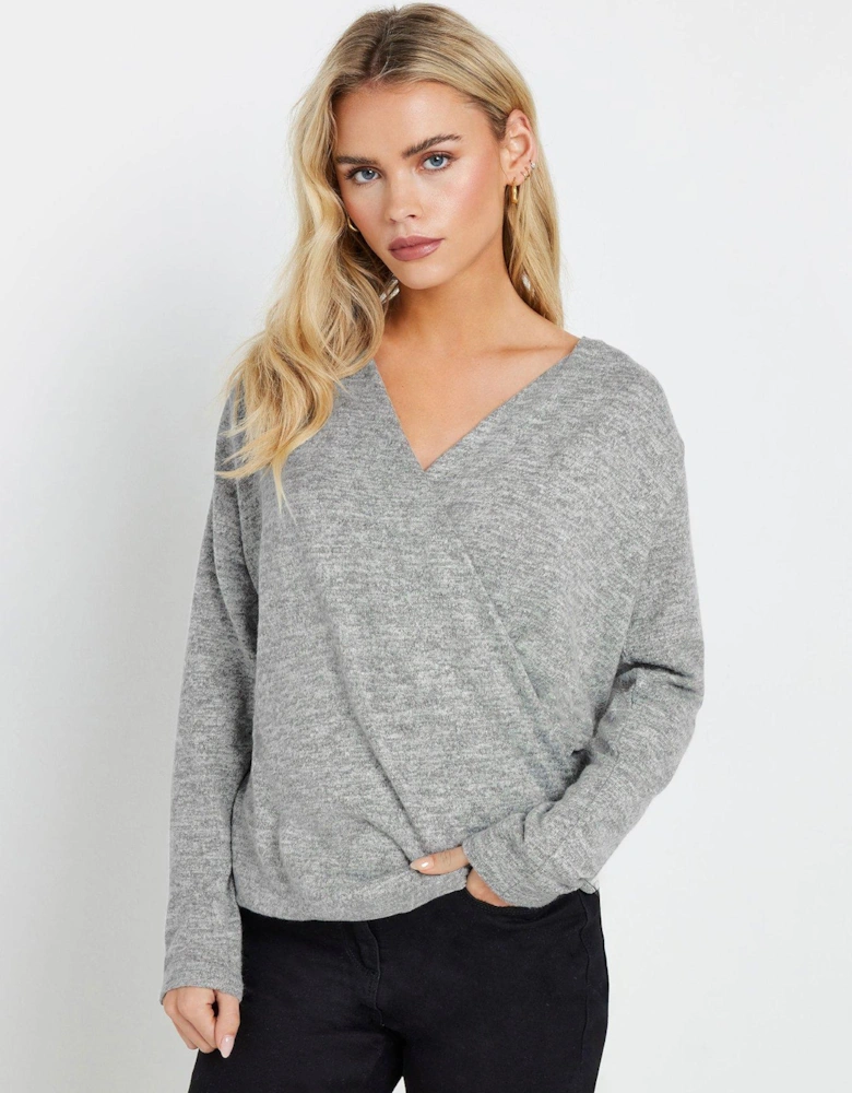 Petite Wrap Over Jumper