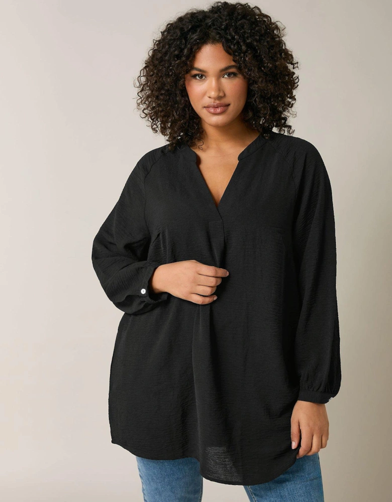 Short Sleeve Tunic - Black