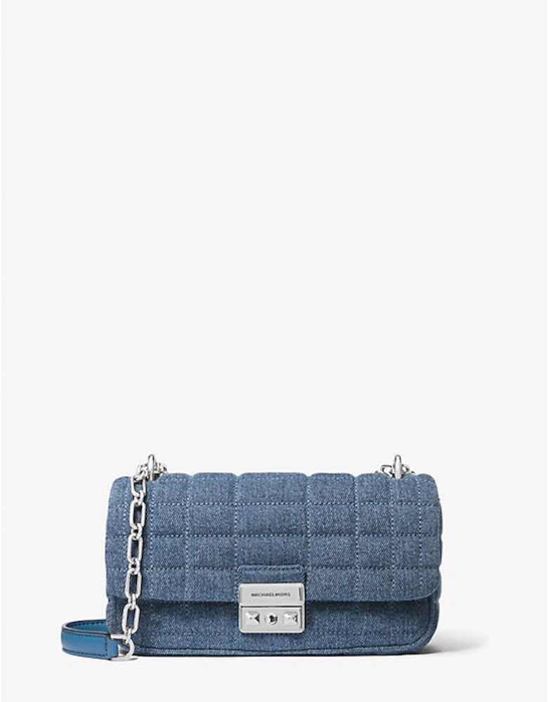 Tribeca Small Quilted Denim Shoulder Bag