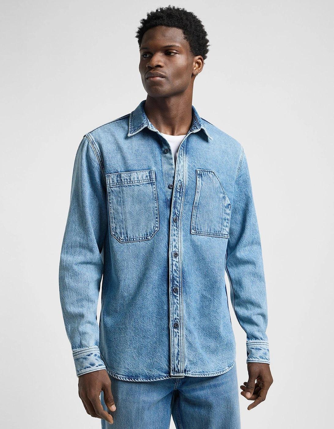 Engineer Denim Overshirt - Blue, 6 of 5