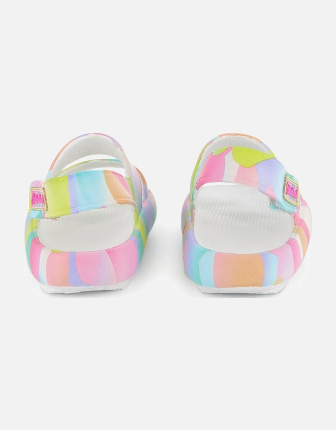 Girls Multi Velcro Strap Rubber Sandals