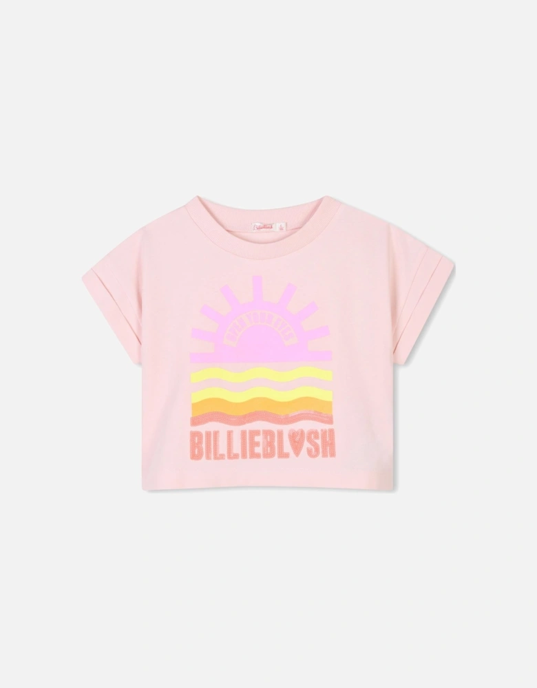 Girls Pink Sunrise T-Shirt