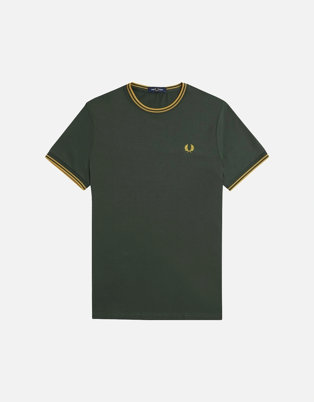 Mens Fred Perry Twin Tipped T-Shirt - Black - Size: 44/Regular
