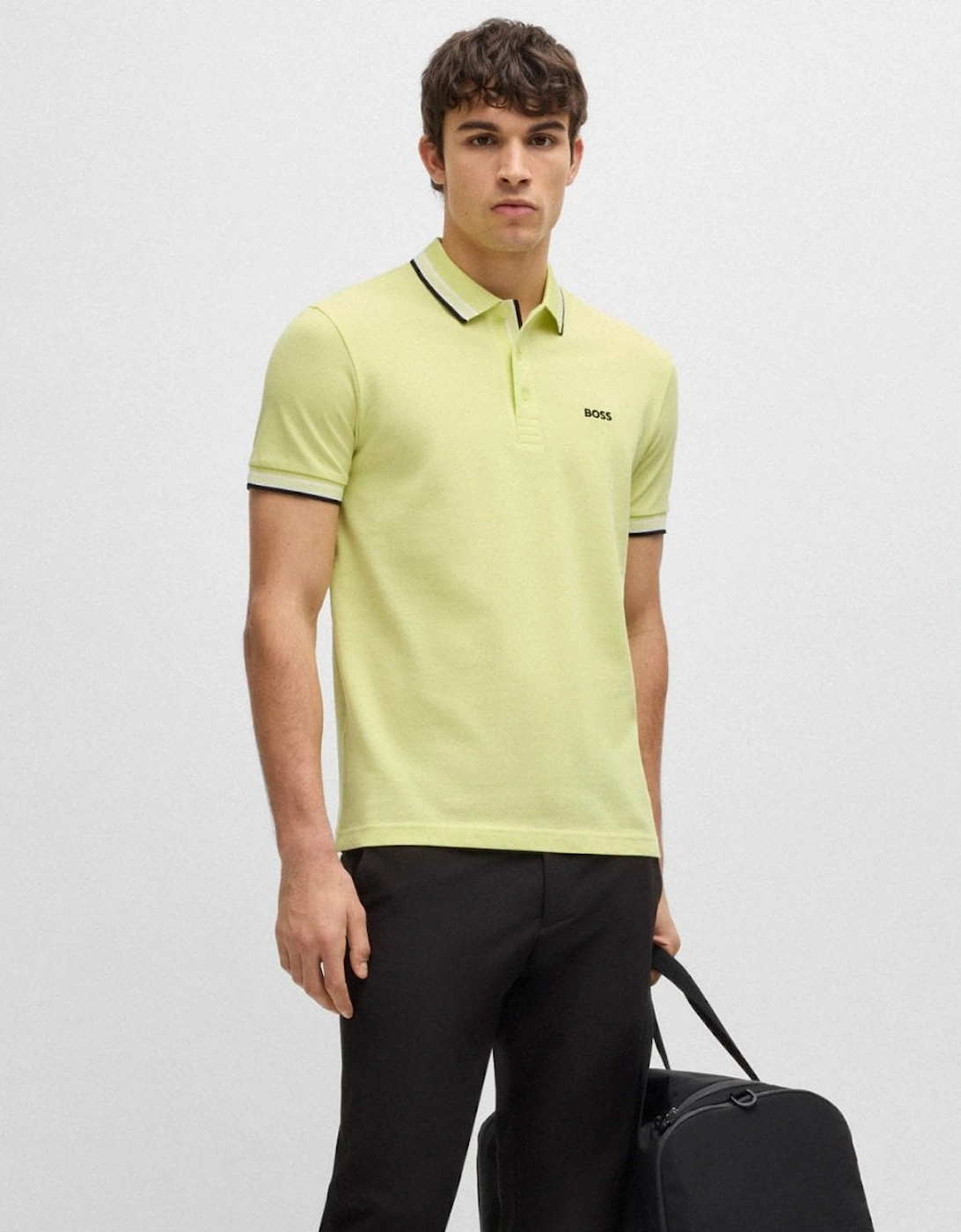 BOSS Green Paddy Contrast Mens Polo