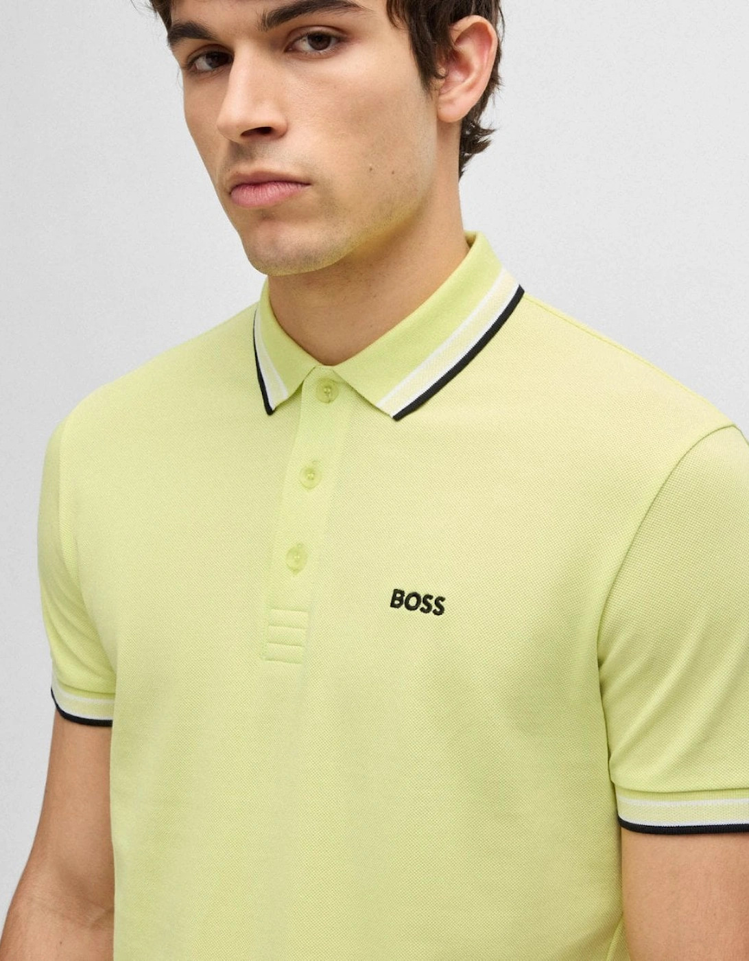 BOSS Green Paddy Contrast Mens Polo