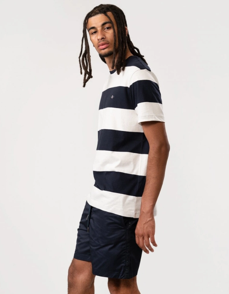 Mens Bar Stripe Short Sleeve T-Shirt