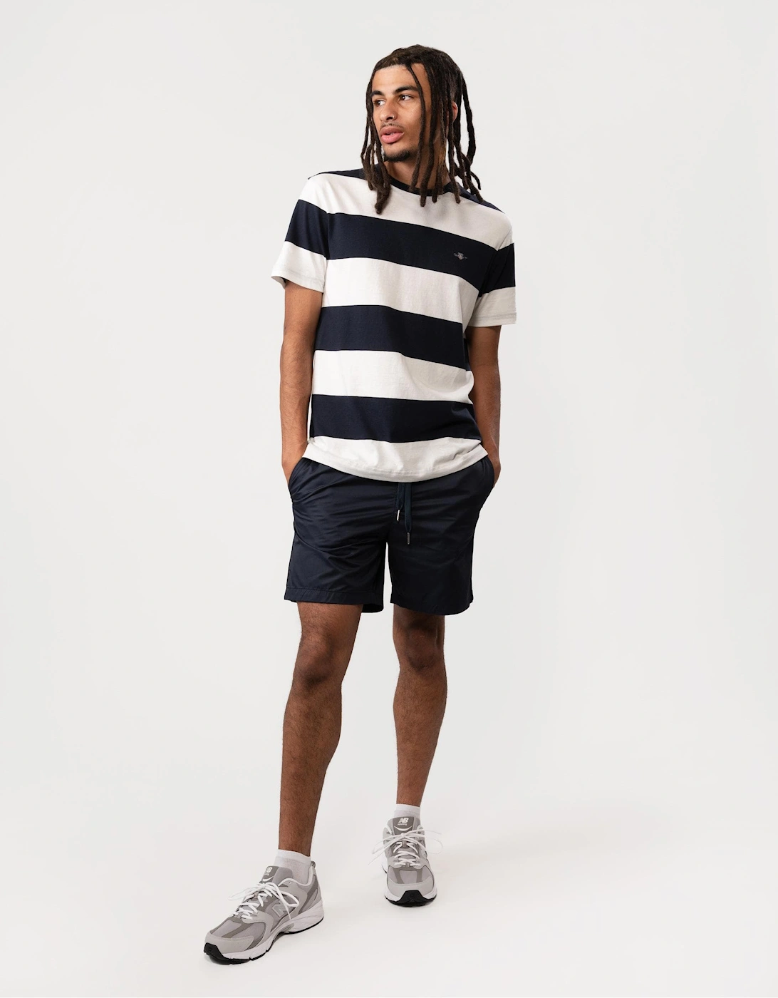 Mens Bar Stripe Short Sleeve T-Shirt