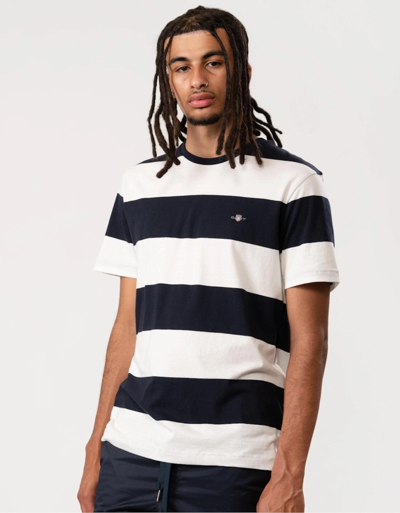 Mens Bar Stripe Short Sleeve T-Shirt