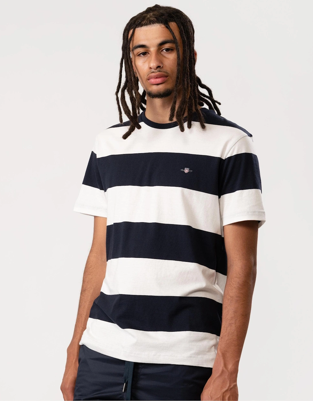 Mens Bar Stripe Short Sleeve T-Shirt, 6 of 5