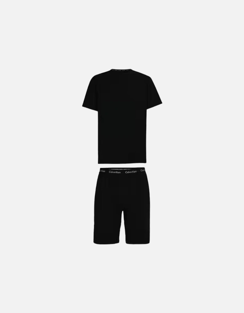 T-Shirt & Shorts Pyjama Set, Black