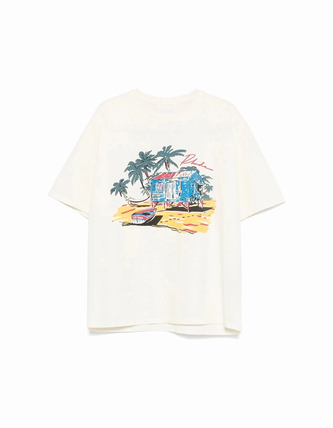 Beach Side T-Shirt Cream, 5 of 4