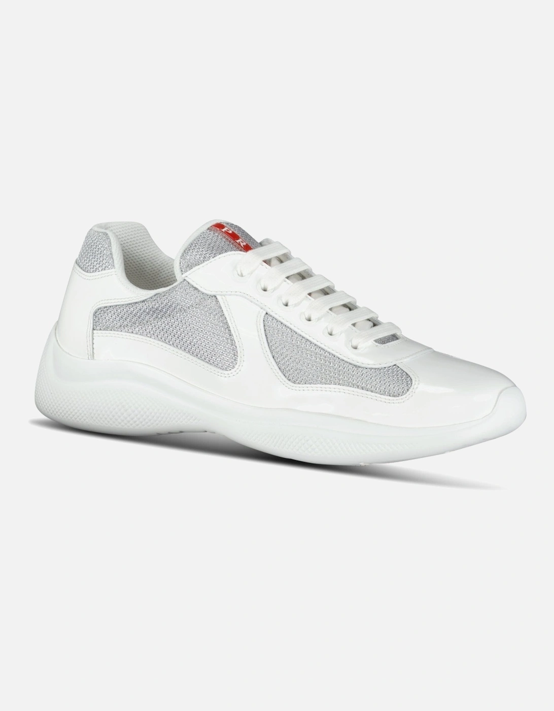 Prada Americas Cup Sneakers White & Grey Mesh