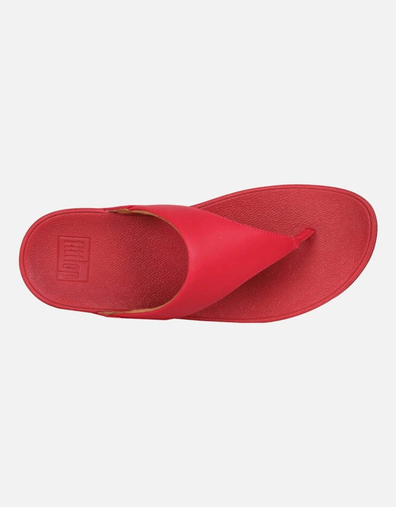 Lulu Leather Womens Toe Post Sandals