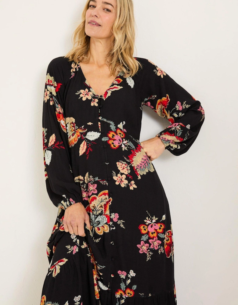 Emma Midi Dress - Black