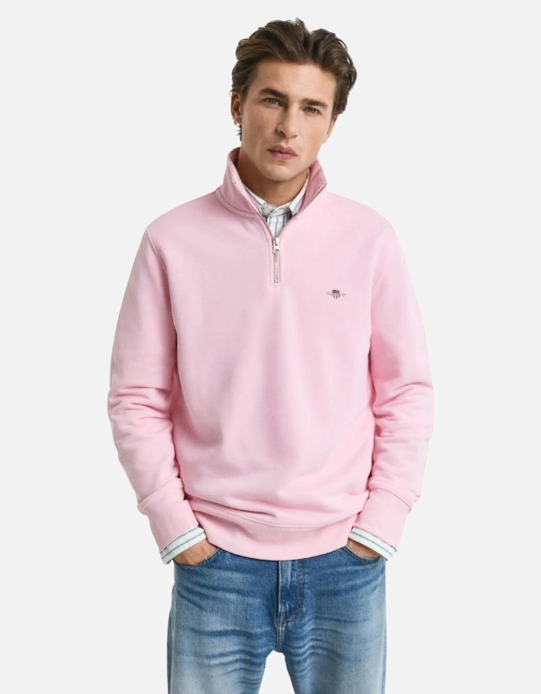 Reg Shield Half Zip Sweat - California Pink