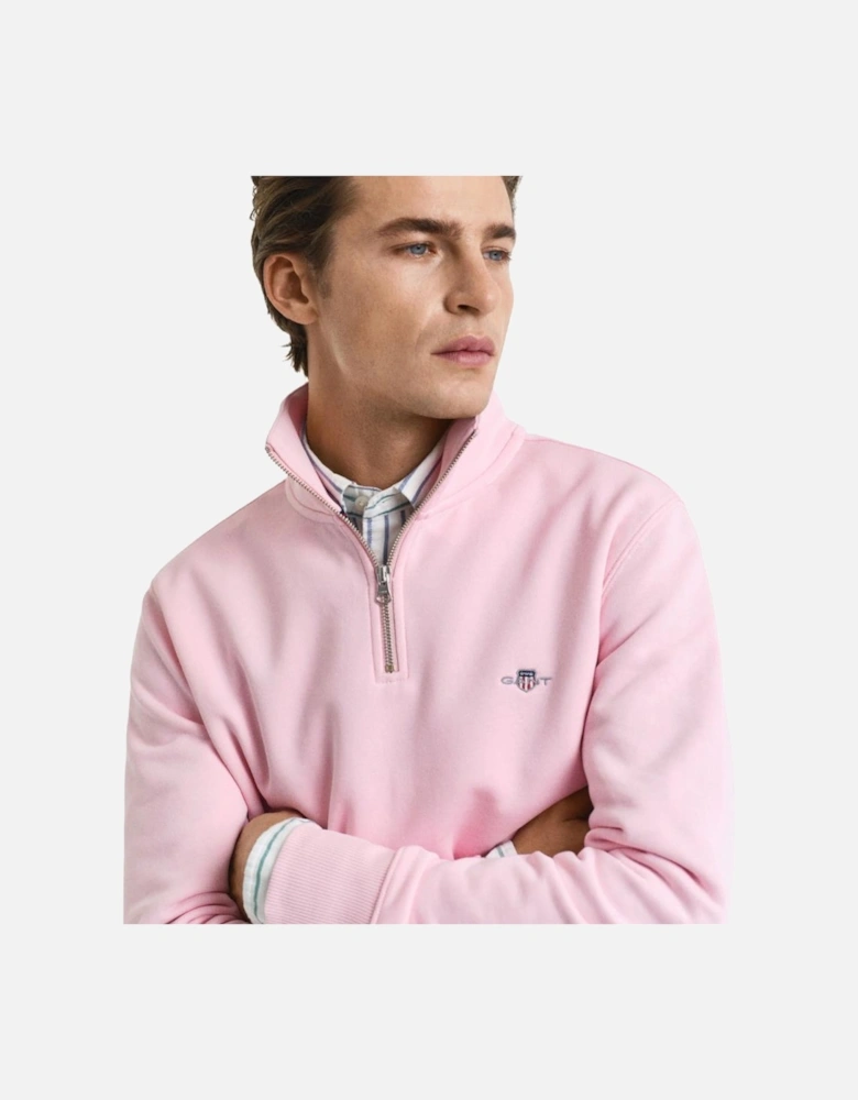 Reg Shield Half Zip Sweat - California Pink