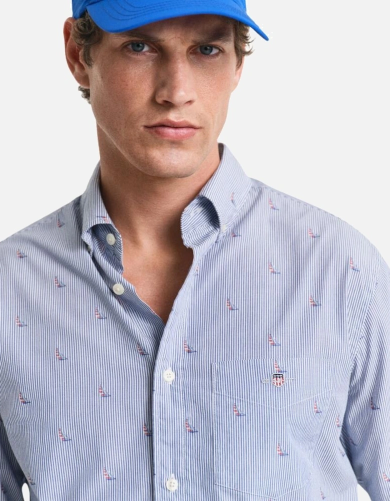 Reg Sailing Fil Coupe Shirt - College Blue