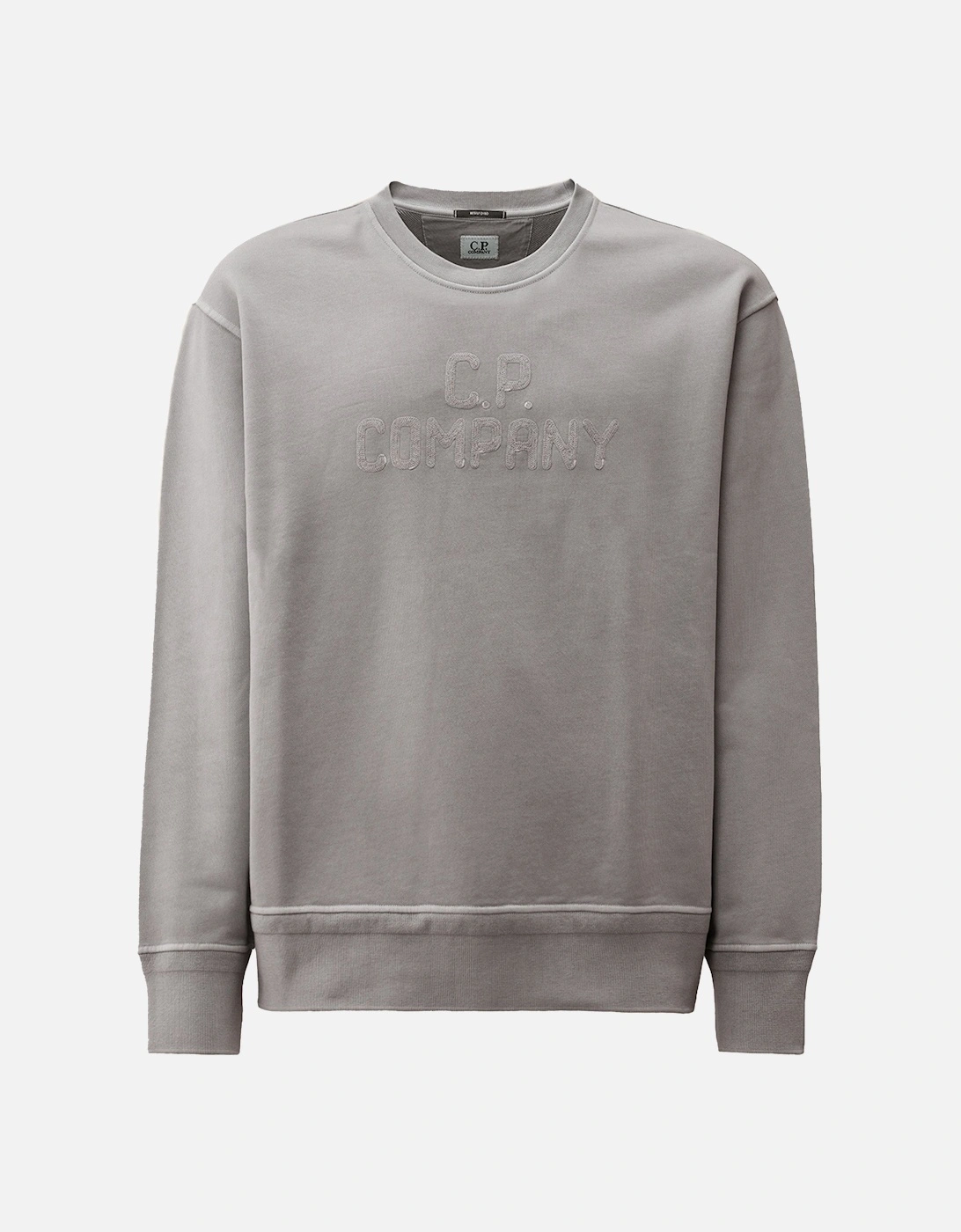 Cotton Embroidered Sweatshirt Grey, 7 of 6