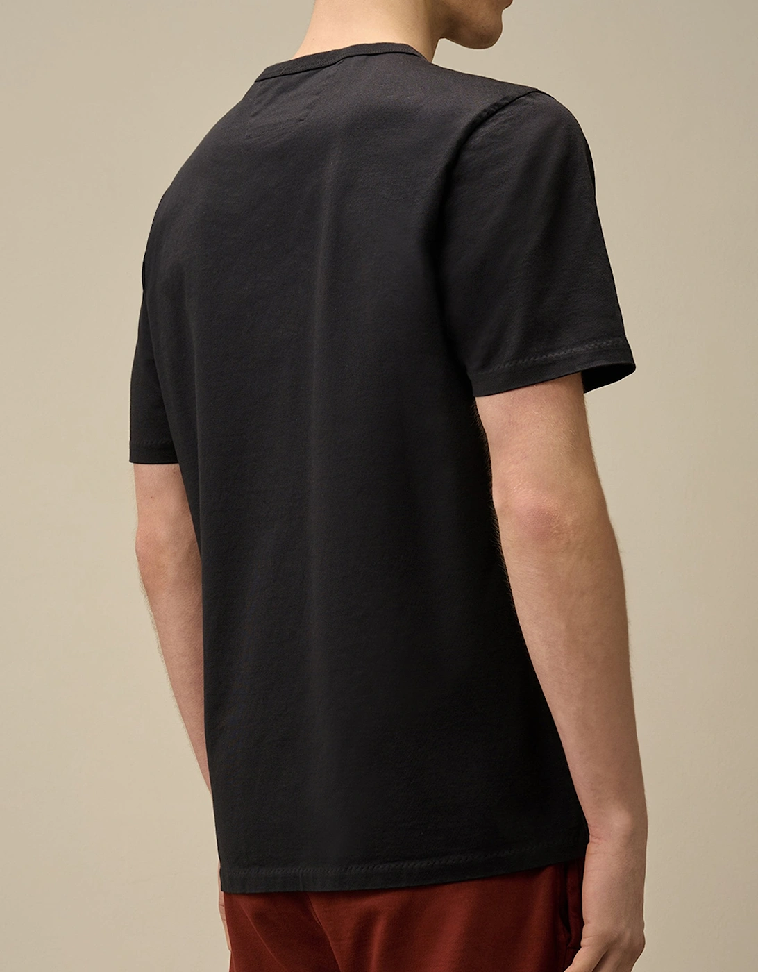 Twisted Embroidery T-shirt Black