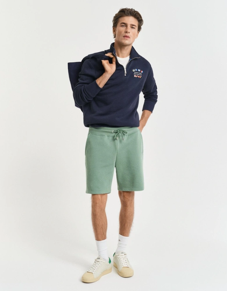 Regular Fit Shield Logo Sweat Shorts