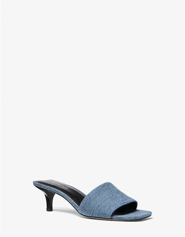 Merriam Denim Kitten Heel Sandal