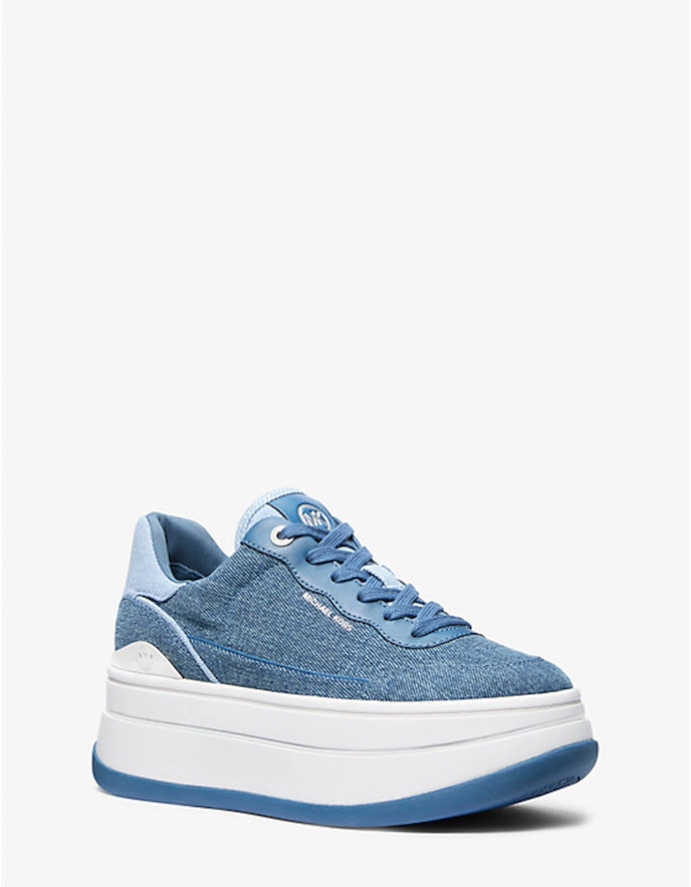 Hayes Two-Tone Denim Platform Sneaker