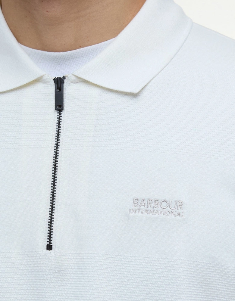 Chapter Jacquard Polo WH32  Whisper White