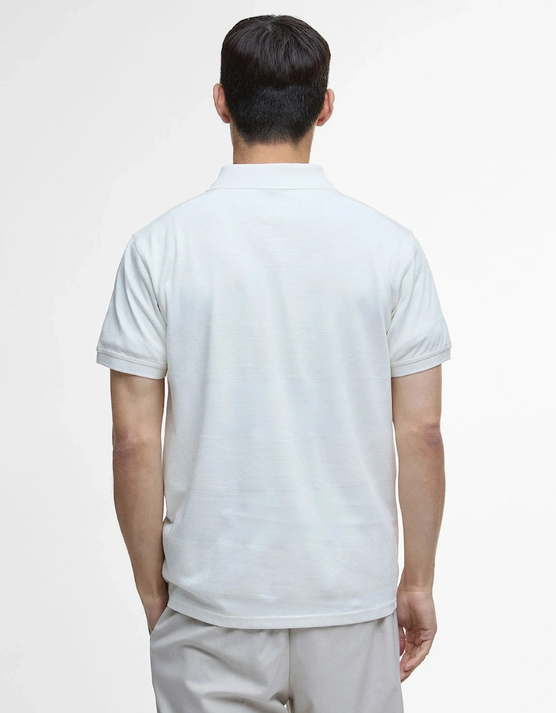 Chapter Jacquard Polo WH32  Whisper White