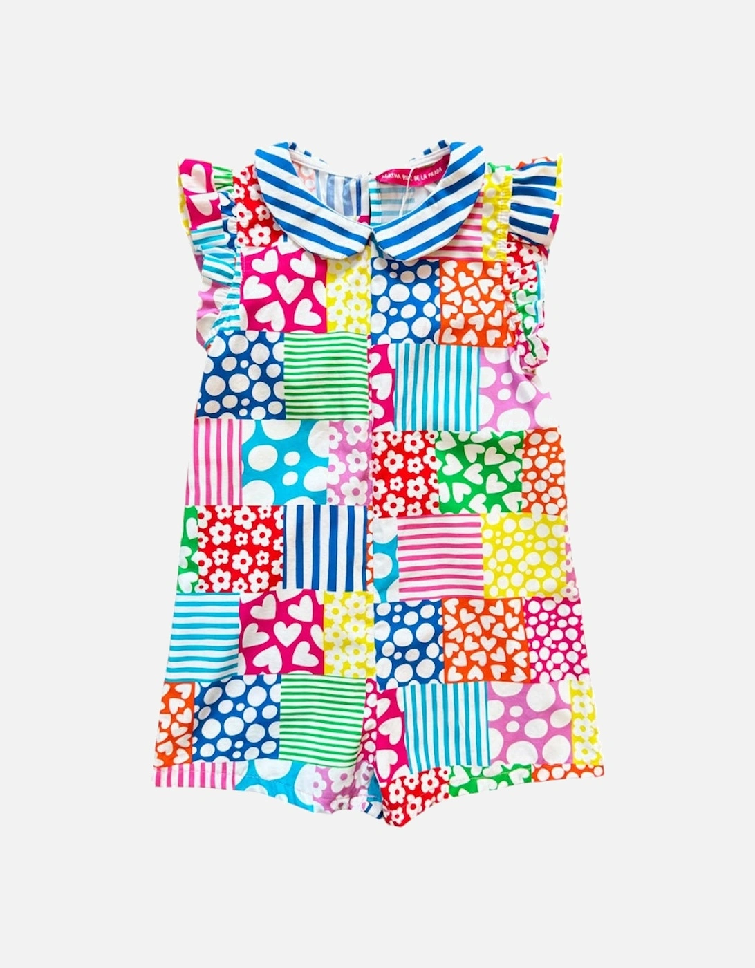 Girls Multicoloured Print Playsuit, 3 of 2