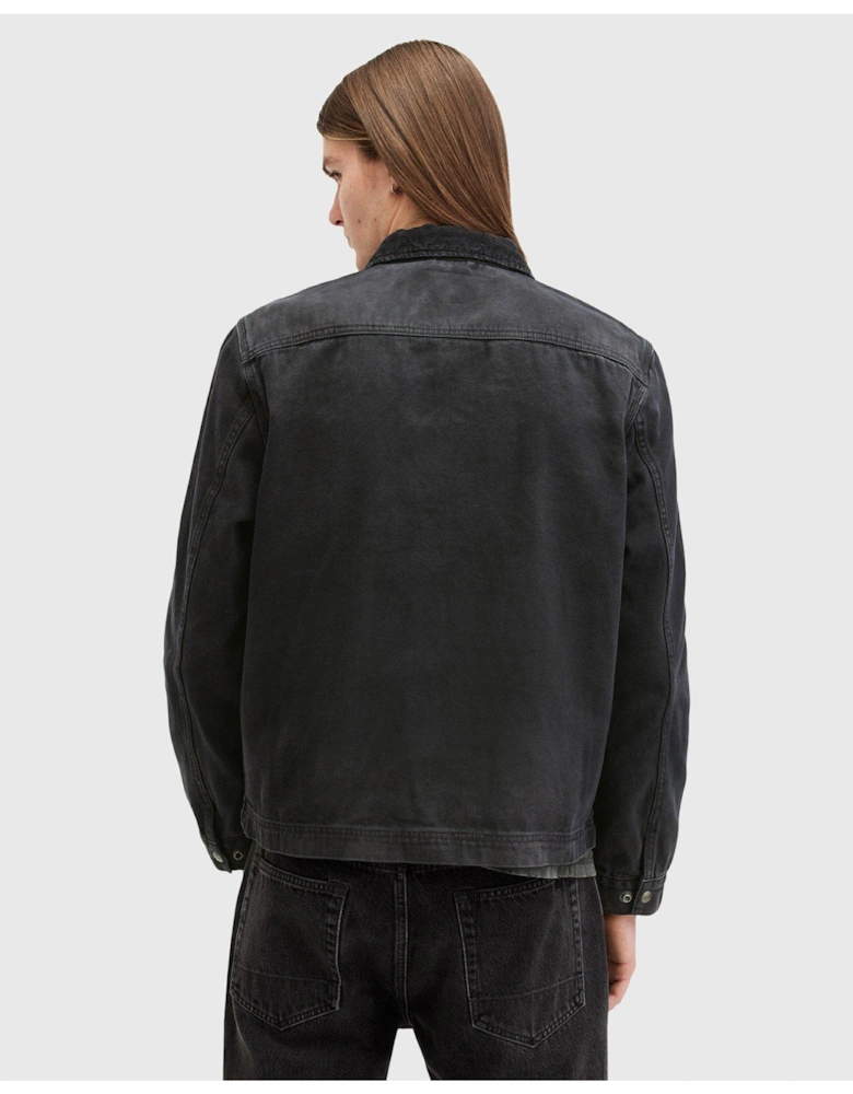 Rothwell Zip Through Denim Jacket - Black
