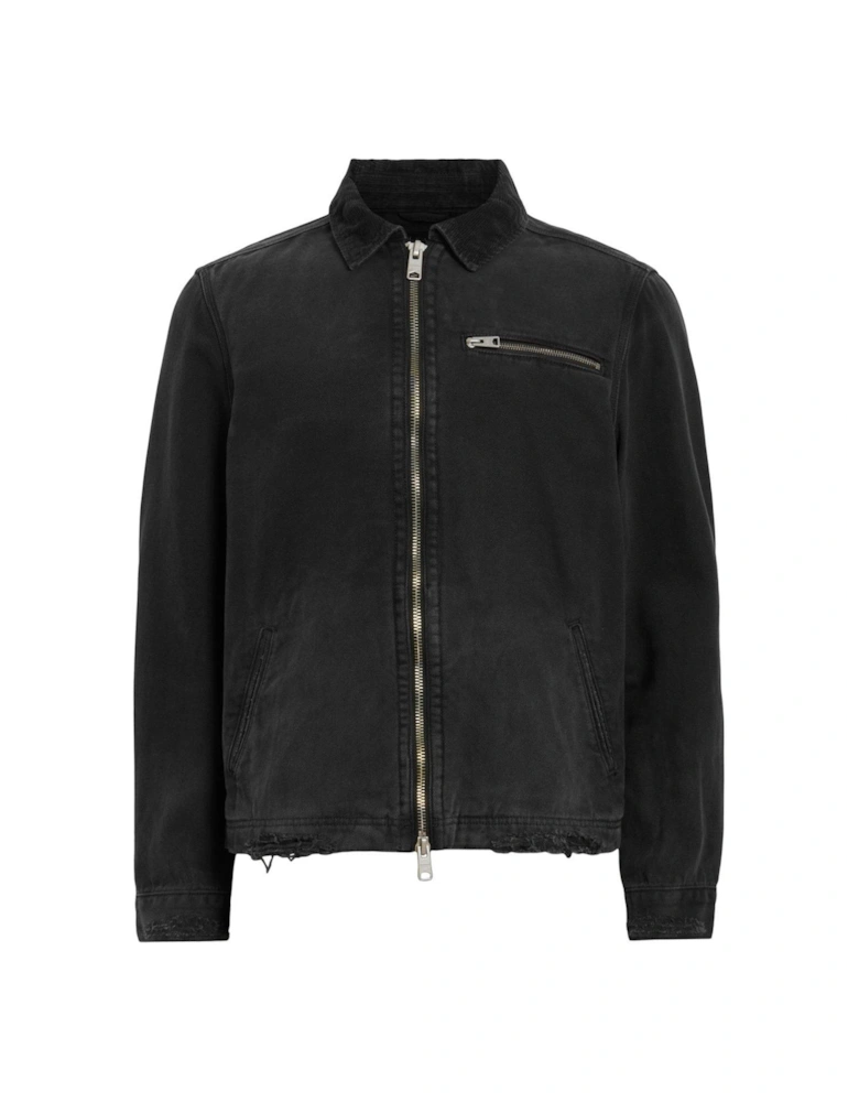 Rothwell Zip Through Denim Jacket - Black