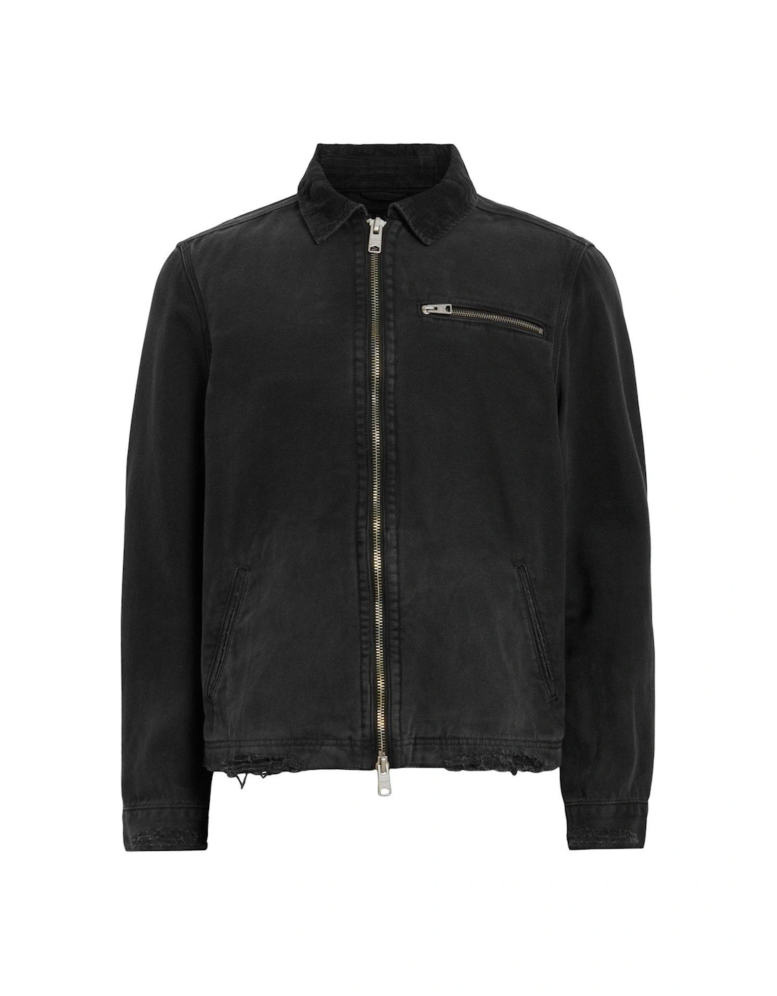 Rothwell Zip Through Denim Jacket - Black