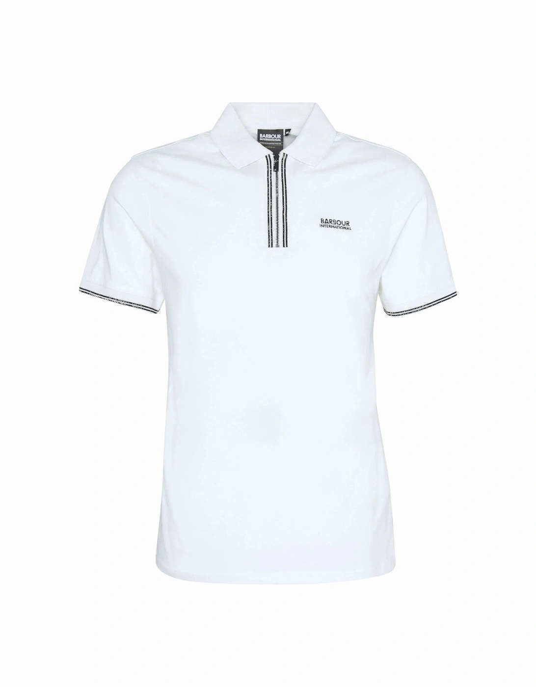 Ollie Twin Tipped Placket Polo WH32  Whisper White, 5 of 4