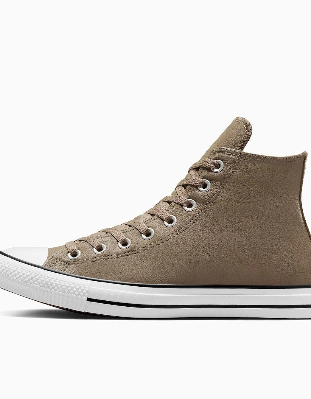 Mens Seasonal Color - Leather Chuck Taylor All Star Hi Top Trainers - Beige