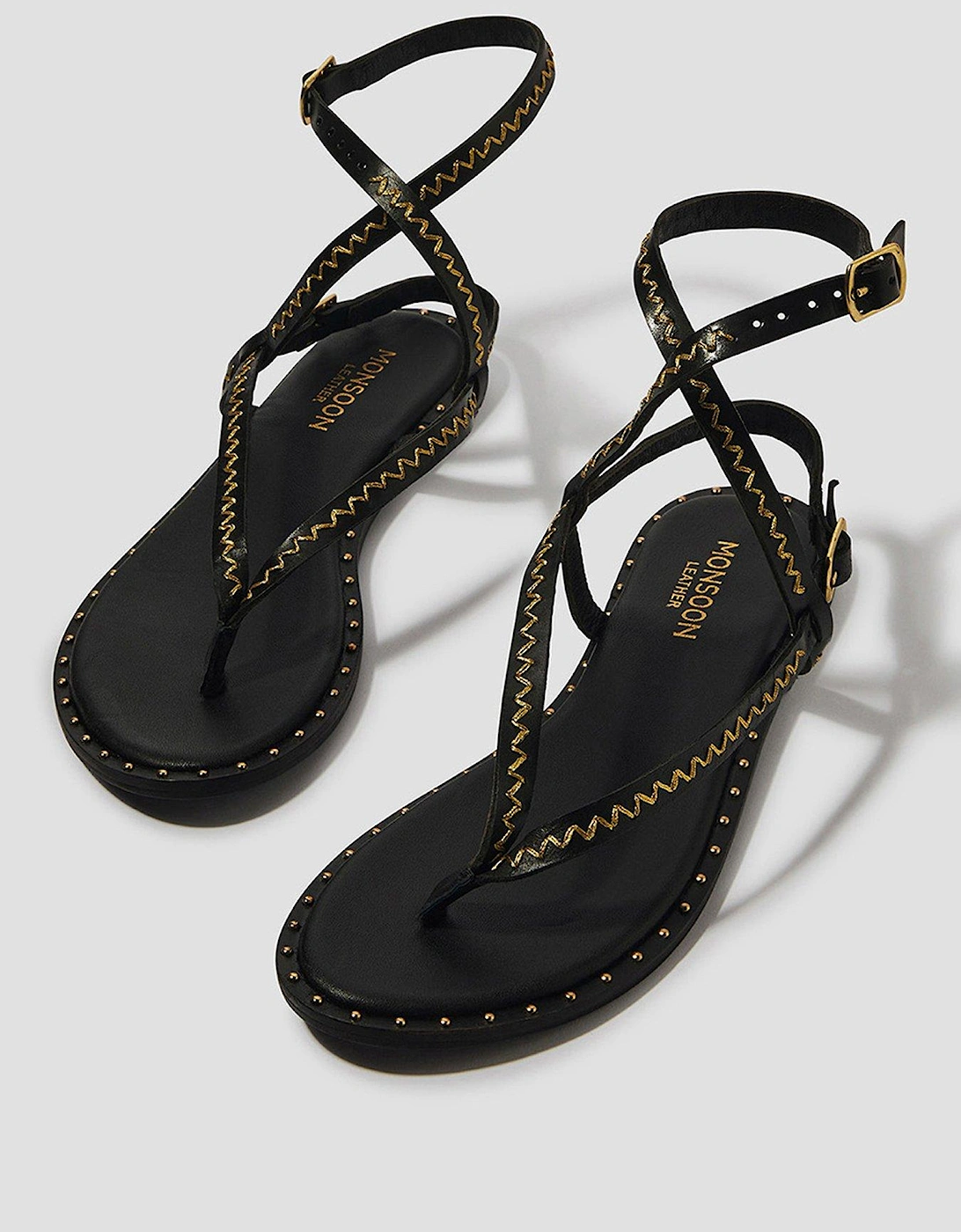 Cleo Studded Sandal - Black, 2 of 1