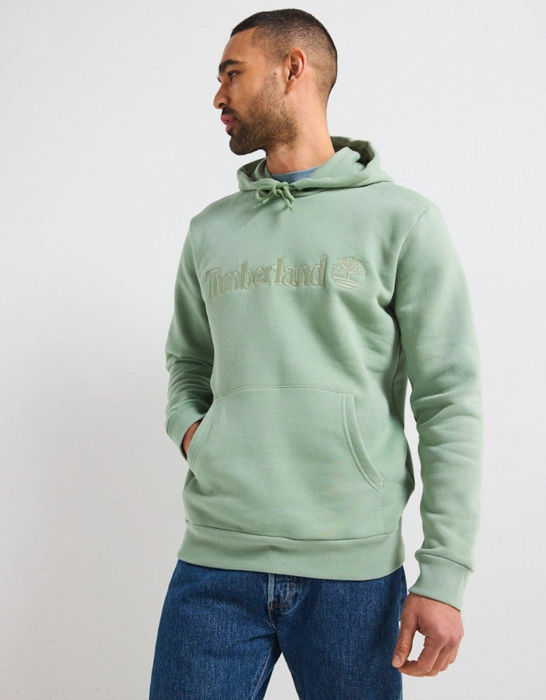 Hampton Logo Overhead Hoodie - Light Green