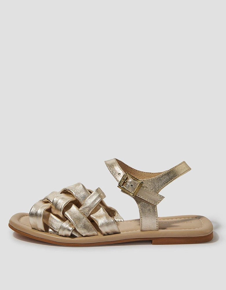 Pip Woven Sandal - Gold