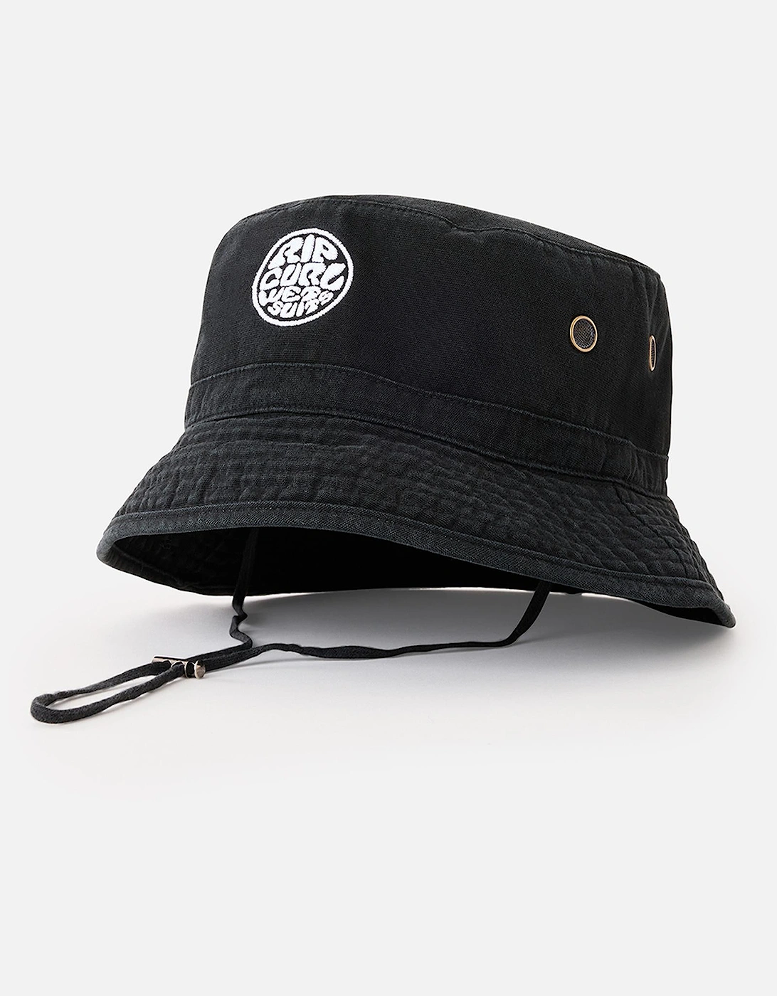 Ripcurl Ripcurl Men's Rip Curl Mens Wetty Icon Adjustable  Bucket Hat - Black