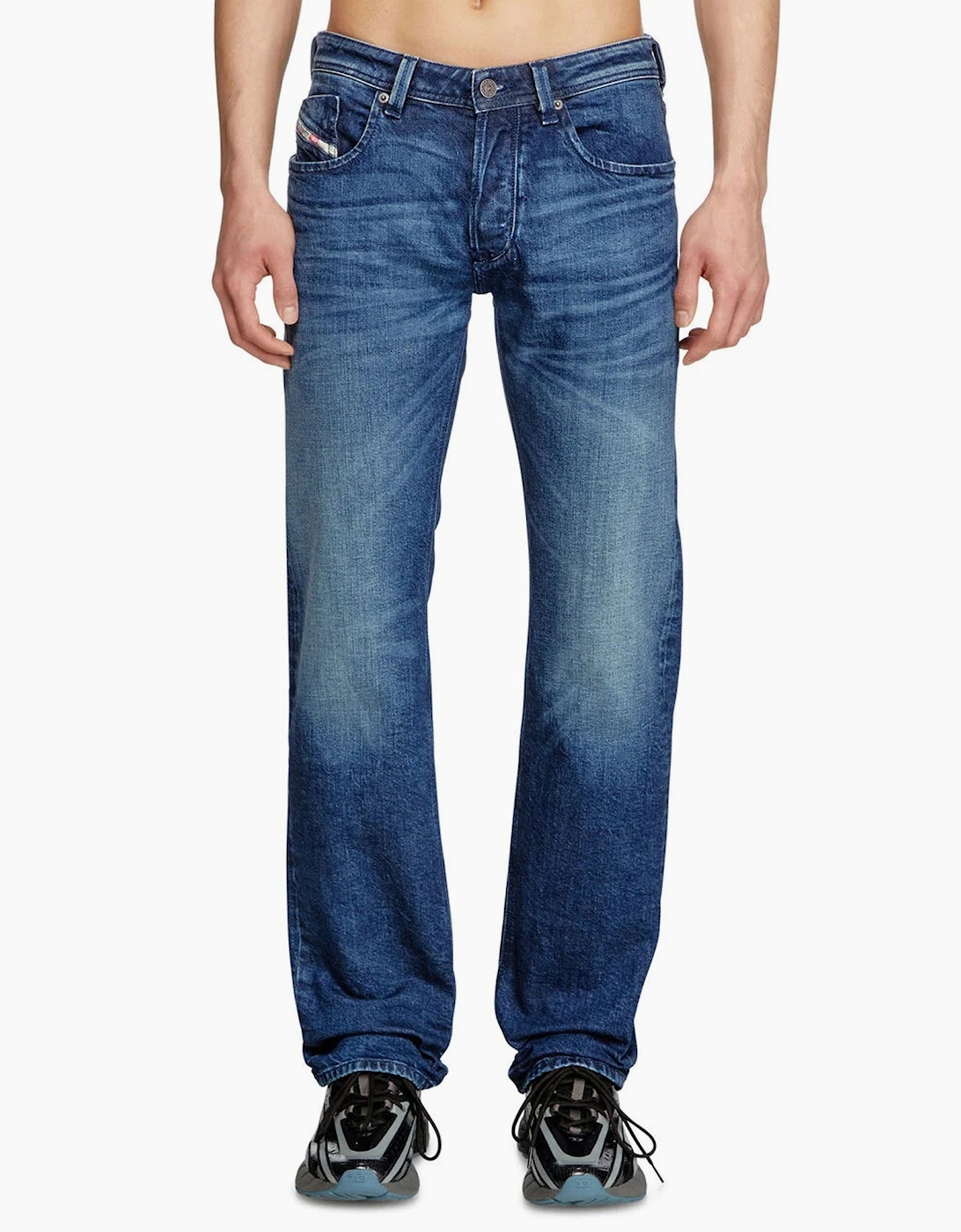 Men's Diesel Larkee Straight Fit Jeans - Blue - Size: 34/32
