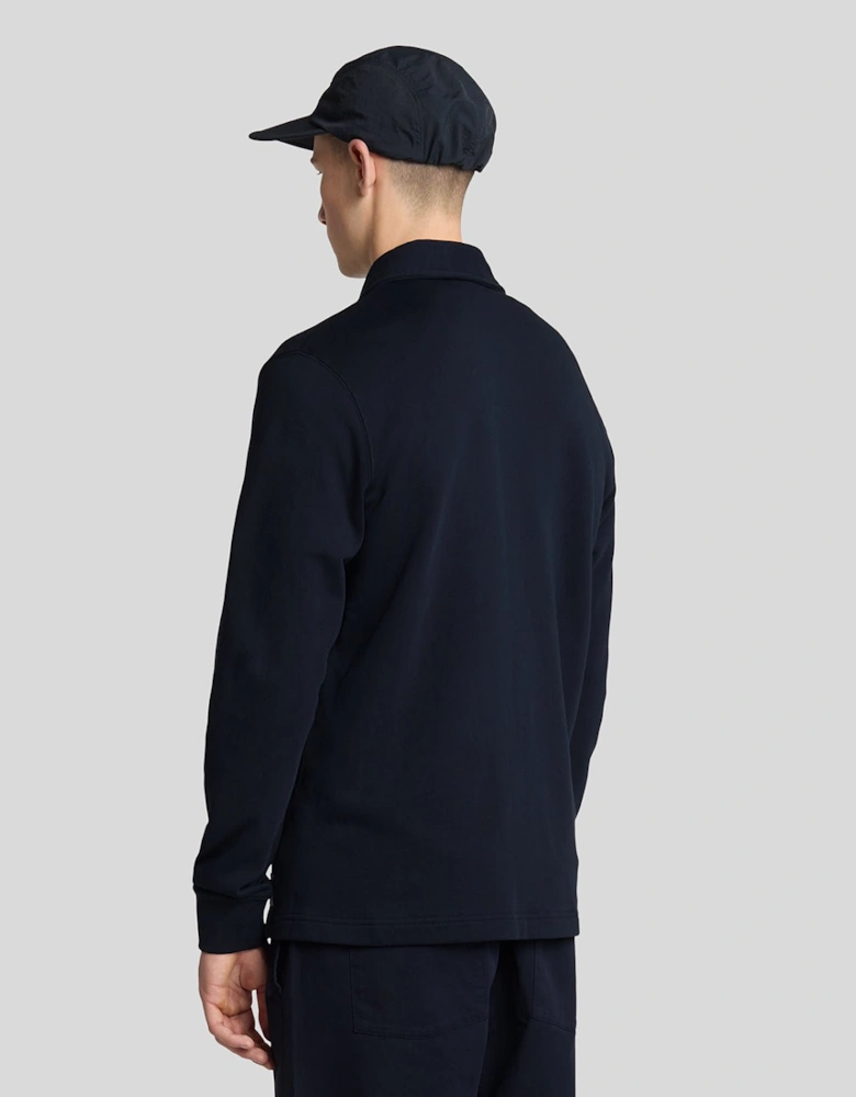 Emblem Loopback Collared Track Jacket