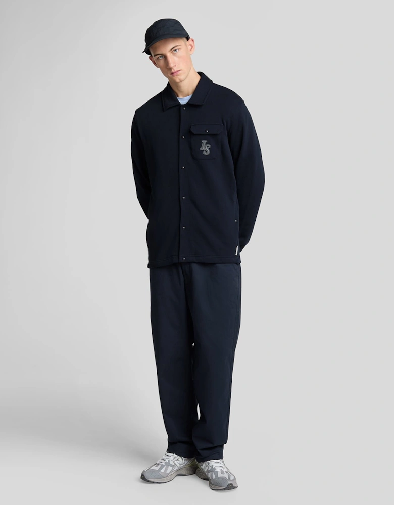 Emblem Loopback Collared Track Jacket