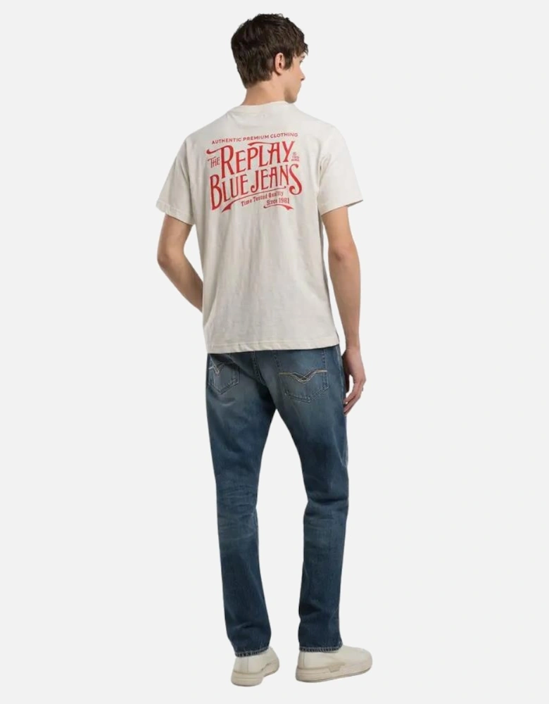 Red Label Tee - Butter White