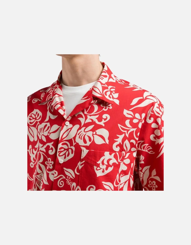 SS Flower Shirt - Red