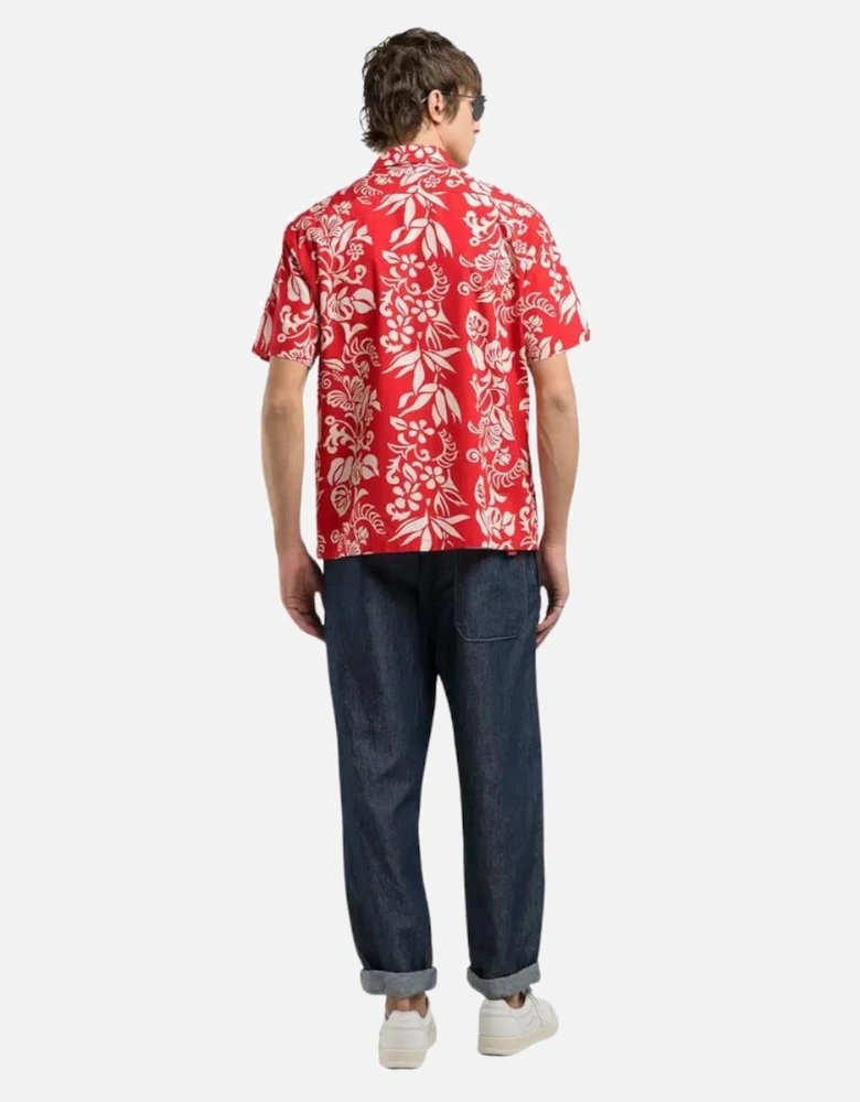 SS Flower Shirt - Red