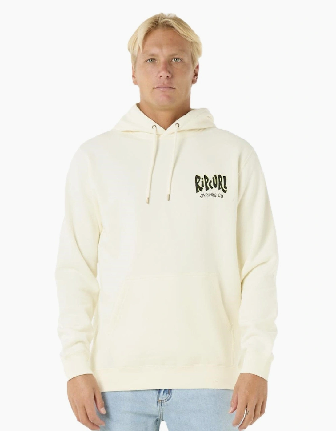 Ripcurl Men's Cream Rip Curl Shield Hood Hoodie - : 38/Regular M