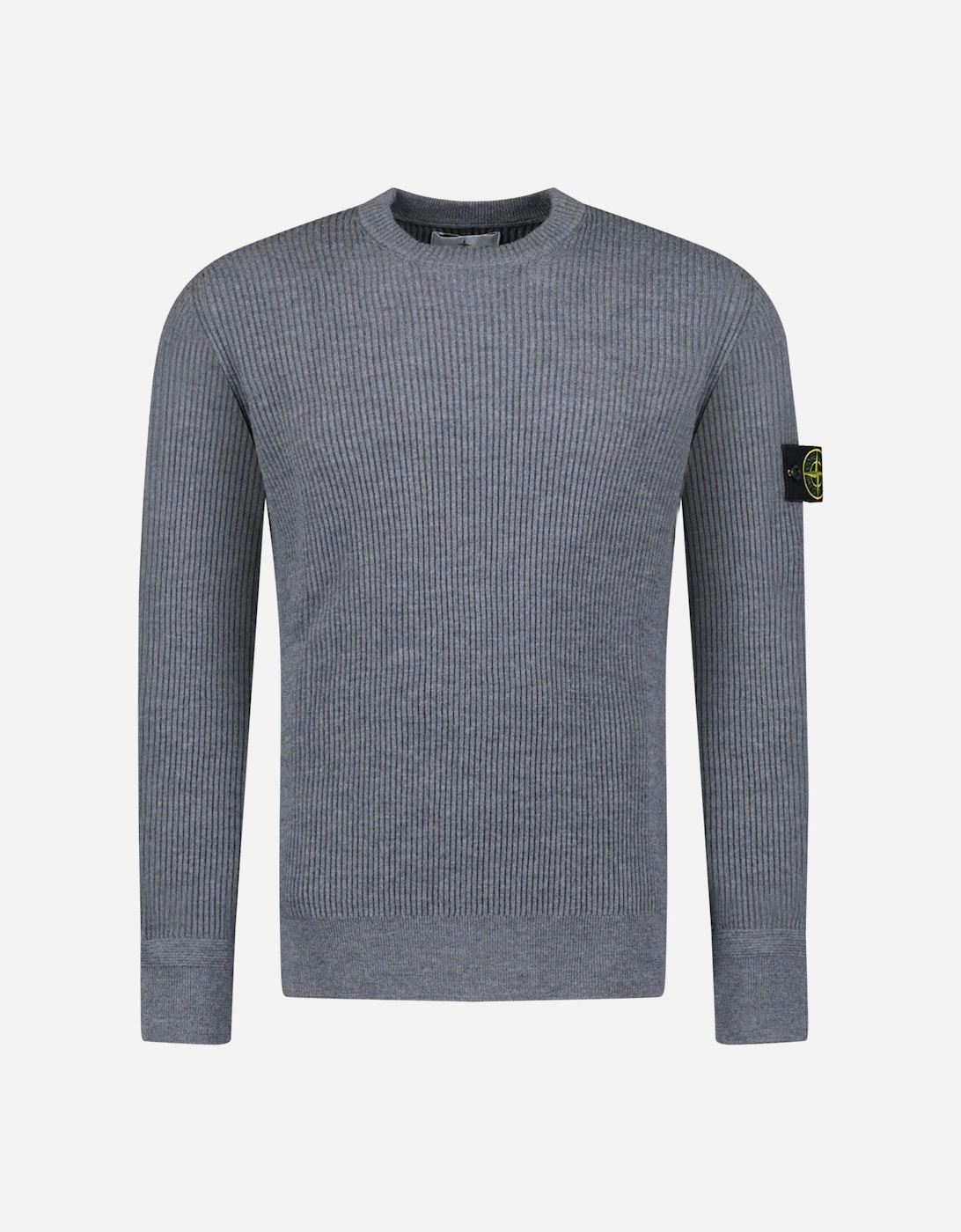 Ribbed Crewneck Sweatshirt Dark Grey, 4 of 3